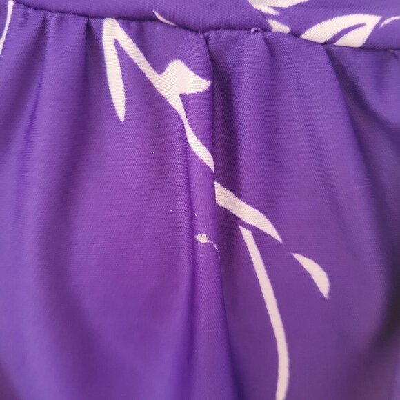 Sawyer Creek Studio womens purple floral sleep ware SZ Large - Picture 3 of 5